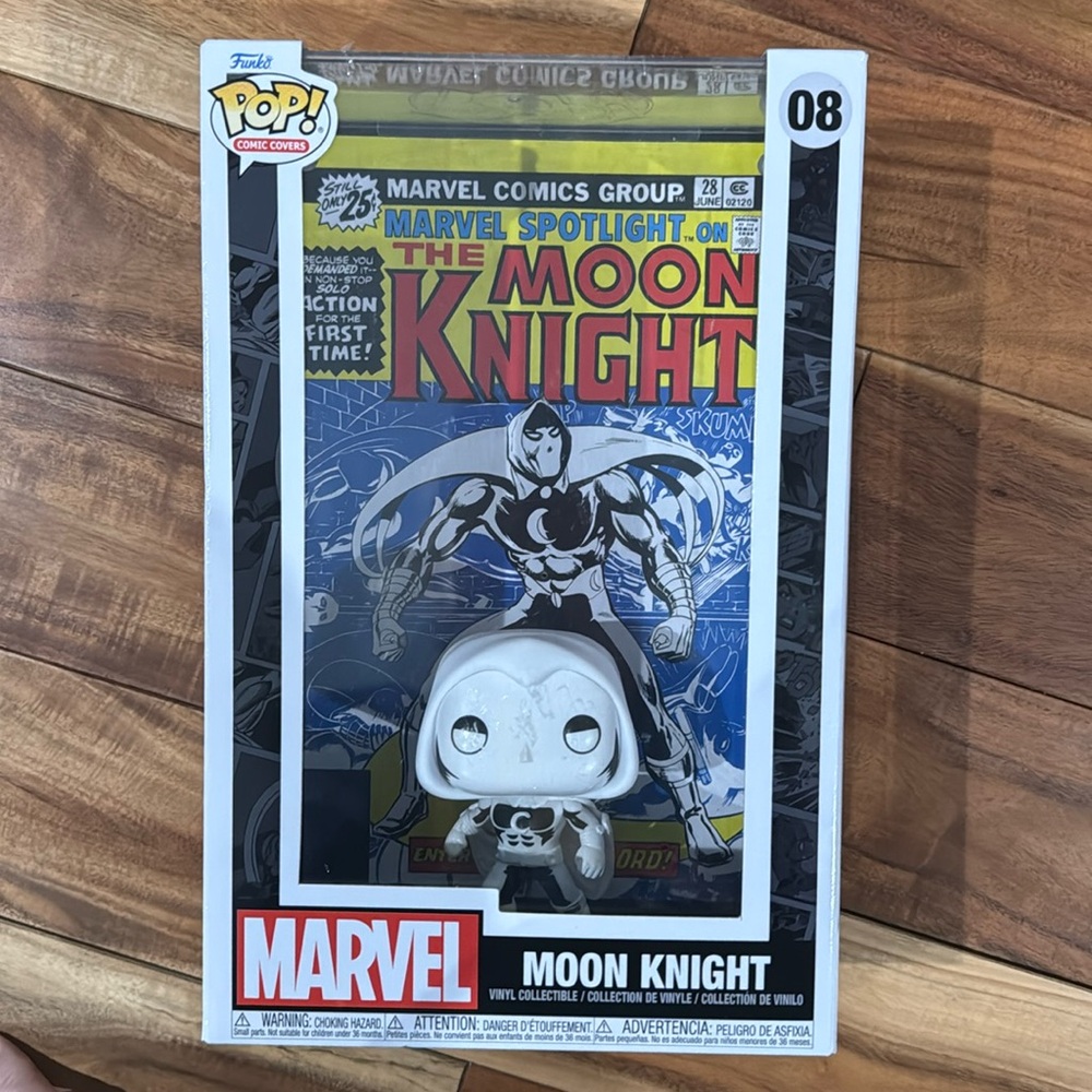 Funko pop! Comic covers moon knight #08 plastic coating on hard case new